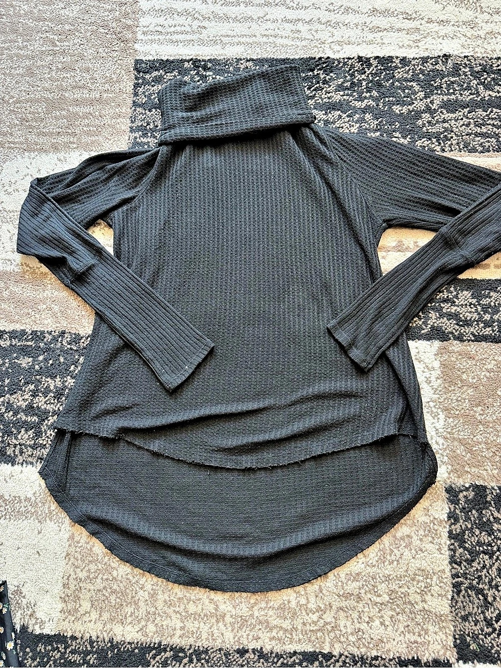 Sweet Romeo Black Long Sleeve turtle neck Tunic